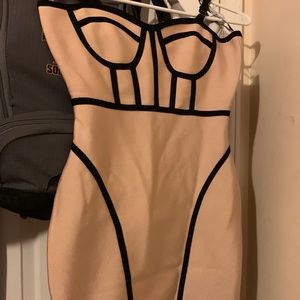 A fitted party or formal dress